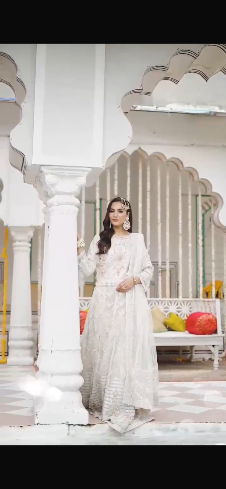 Ivana Off White Lehnga