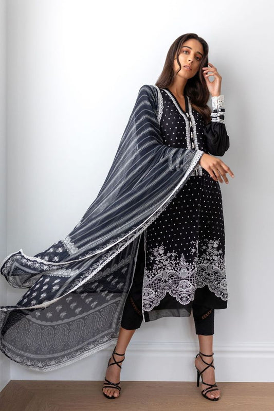 SOBIA NAZIR 01 Monochrome - Fatimahs clothing