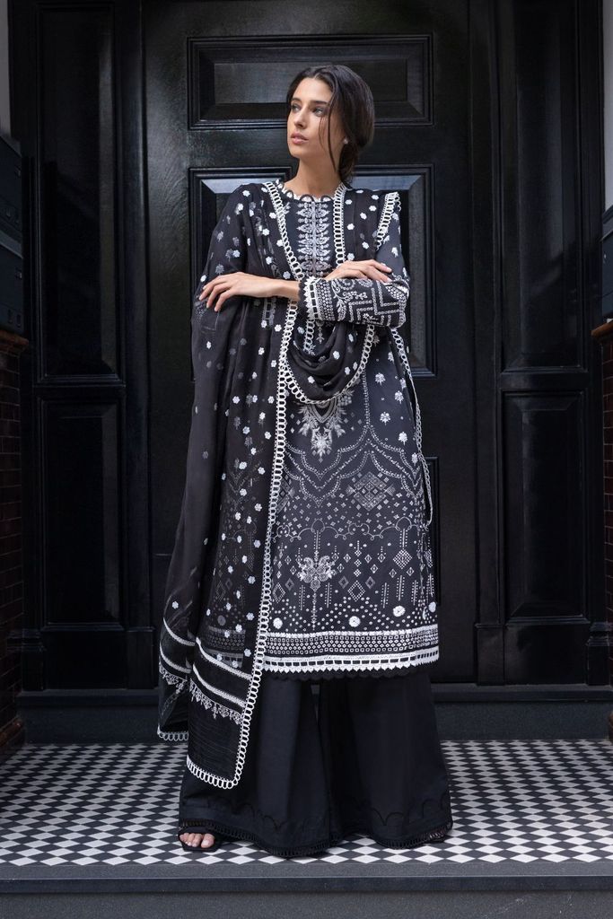 SOBIA NAZIR 06 Monochrome - Fatimahs clothing